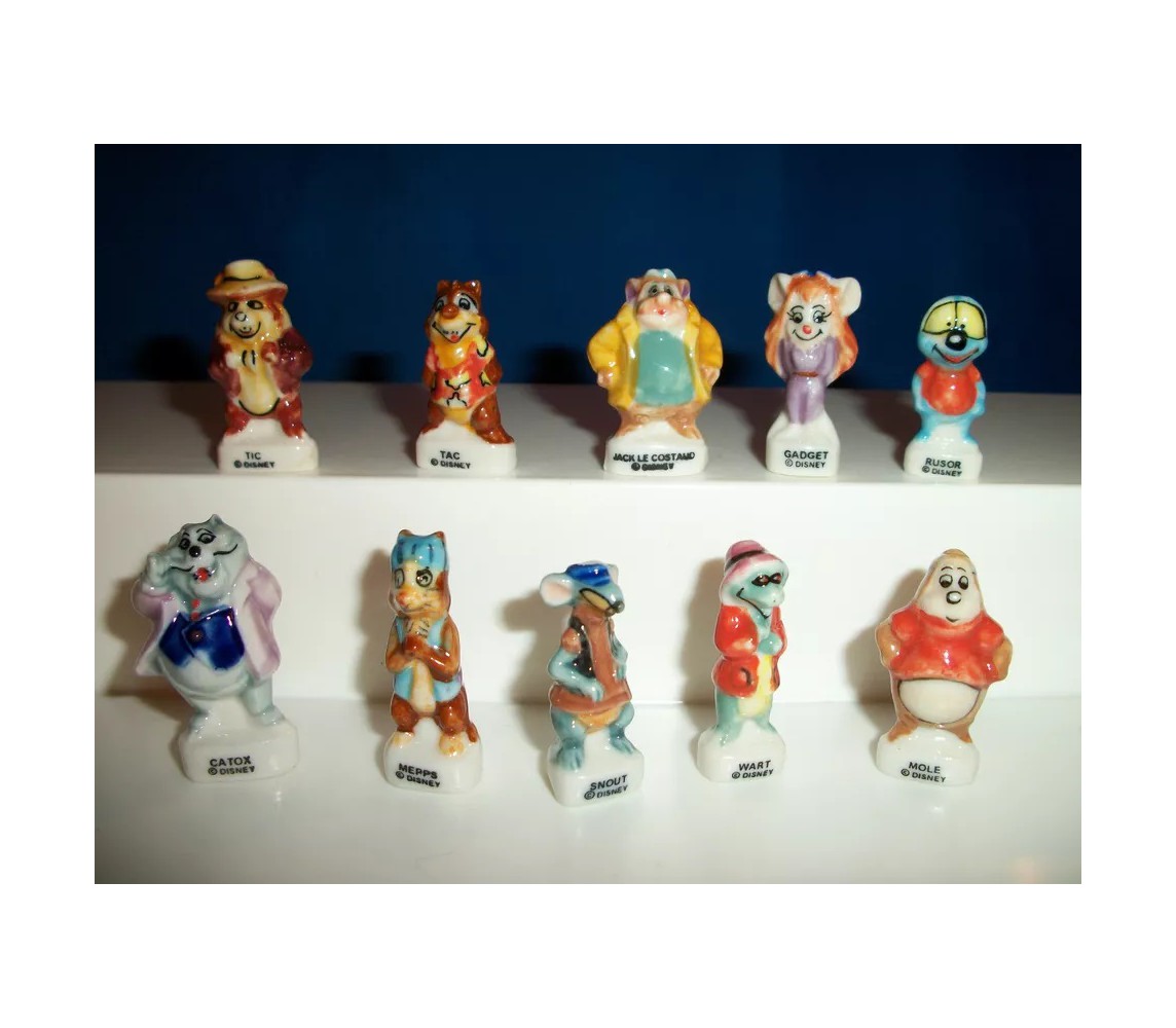 copy of THE RUGRATS 2005 Raro SET 10 Mini FIGURE 3cm Porcellana FEVES Francia