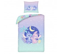 STITCH e ANGEL Copripiumino Letto Singolo 140x200cm COTONE Federa Disney 3616