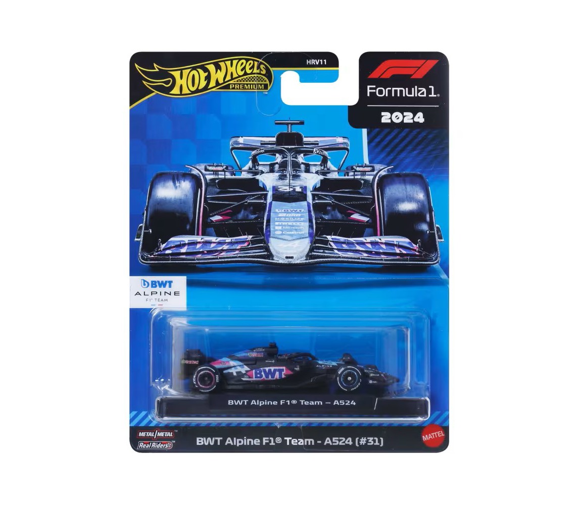 BWT Alpine ESTEBAN OCON 31 Die Cast Model car F1 A524 1/64 8cm Hot Wheels JBM09