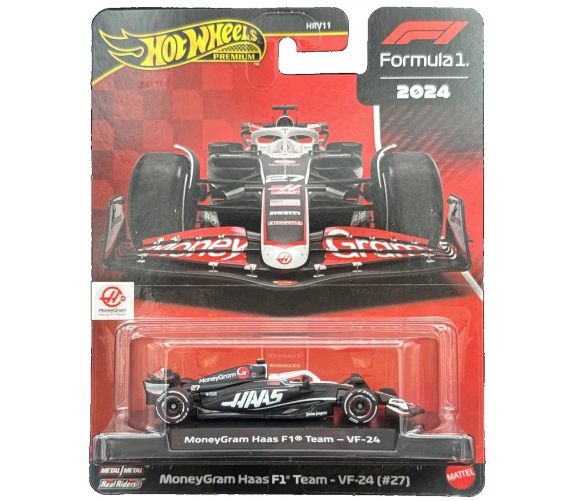 MoneyGram Haas NICO HULKENBERG 27 Die Cast Model car VF-24 1/64 8cm Hot Wheels JBM22