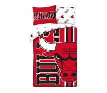 Basket CHIGAGO BULLS NBA Duvet Cover 140x200 Polyester NBA-011BL