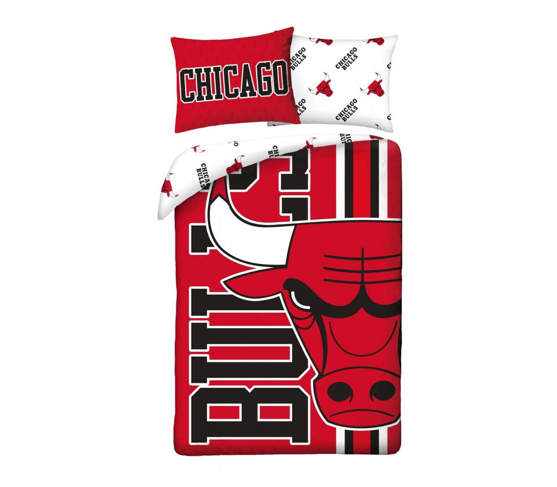 Basket CHIGAGO BULLS NBA Duvet Cover 140x200 Polyester NBA-011BL