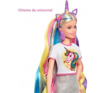 copy of BARBIE DREAMTOPIA Bambola 30cm Vestito Che Si Illumina e Spazzola Originale Mattel FRB12