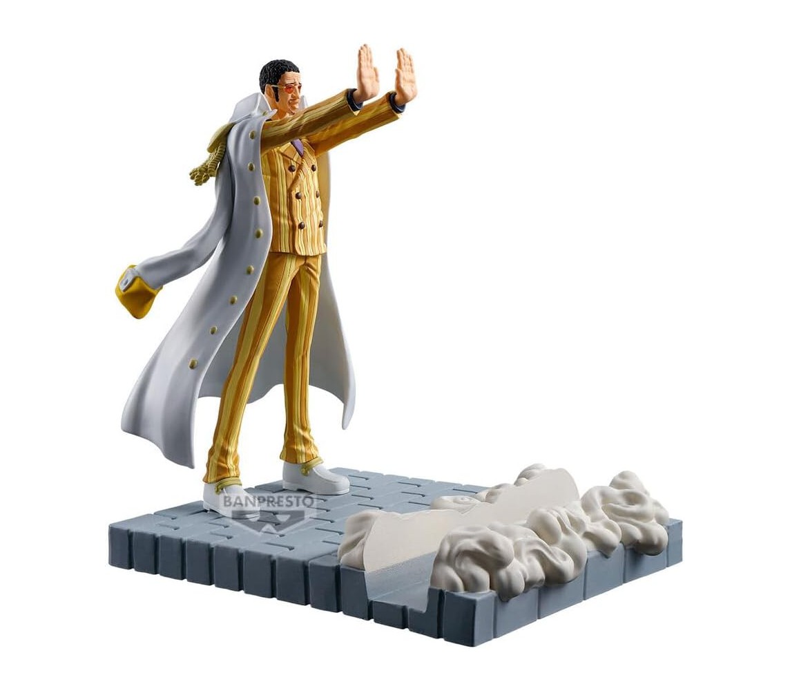 KIZARU BORSALINO Figure FIG LIFE Phone Holder ONE PIECE Original BANPRESTO
