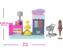 BARBIE MINI Land Playset DREAM SHOP Supermarket Haitstylist Boutique Mattel JGL31