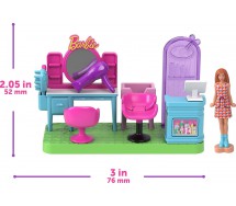 BARBIE MINI Land Playset DREAM SHOP Supermarket Haitstylist Boutique Mattel JGL31