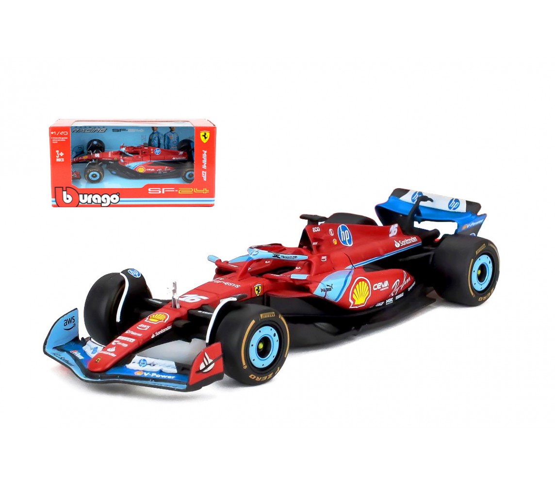 copy of Modello Auto Formula 1 FERRARI F1-75 DieCast 1/43 Pilota LECLERC 16 Bburago