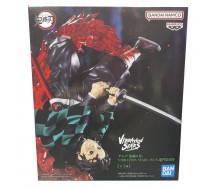TANJIRO KAMADO Demon Slayer Figure Statue 17cm Vibration Stars Plus Originale BANPRESTO