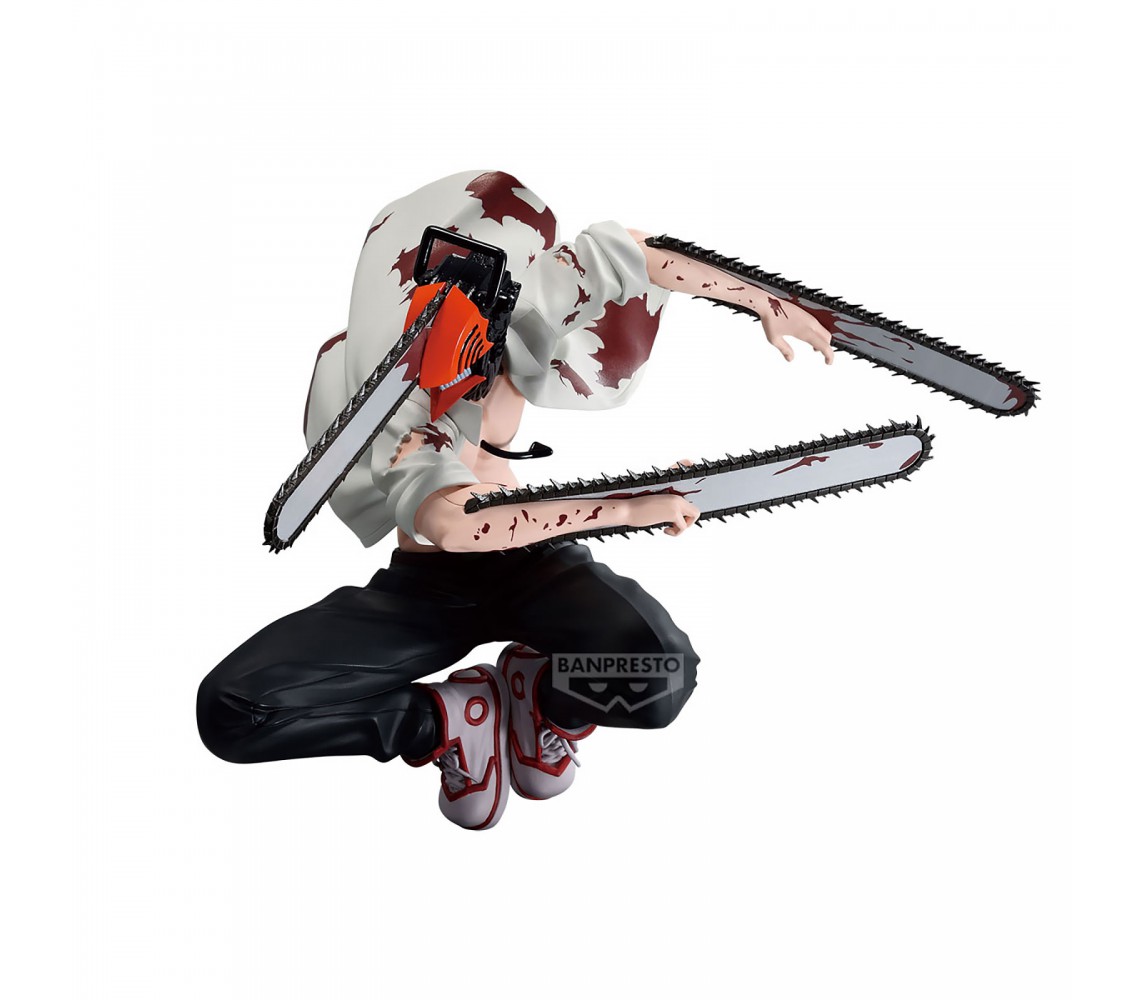 CHAINSAW MAN II VIBRATION STARS SPECIAL Figure Statue 14cm CHAINSAW MAN Originale BANPRESTO