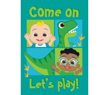 COCOMELON BLANKET Plaid JJ CODY dinosaur 150x100 cm ORIGINAL Official