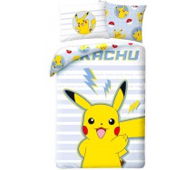copy of Set Letto POKEMON PIKACHU Che Urla Pokeball COPRIPIUMINO Reversibile 140x200 Federa 70x90 Originale COTONE Bulbasaur