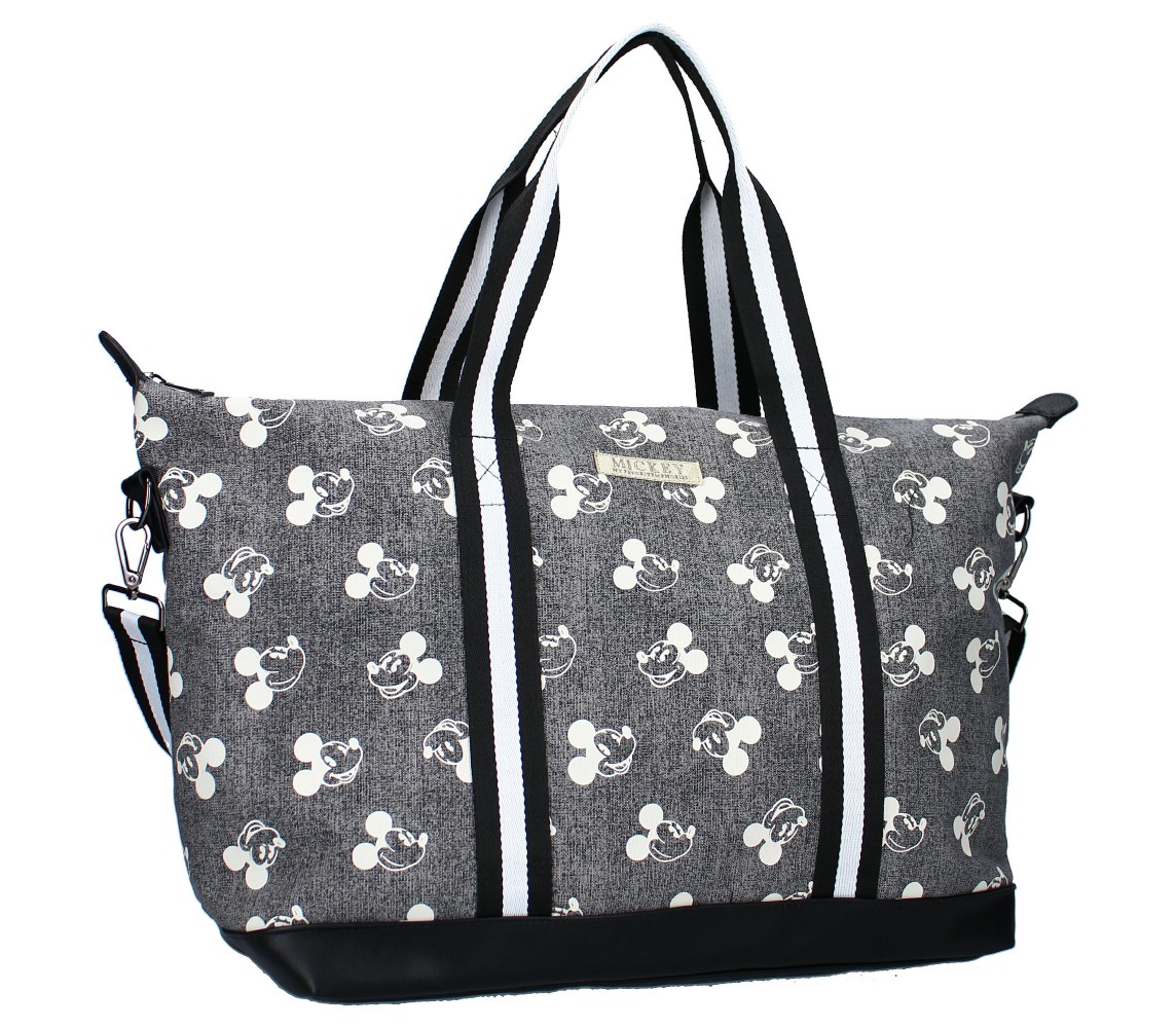 copy of TOPOLINO MICKEY MOUSE Something Special Borsa SHOPPER Nera 56x32x19cm SHOPPING BAG Grigio ORIGINALE Vadobag 088-2708