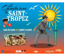 LOUIS De FUNES Ludovic Cruchot Figura 10cm Film GENDARME SAINT TROPEZ CINEMINI