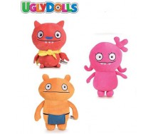 UGLY DOLLS Peluche 3 Diversi Pupazzi 20cm Personaggi WAGE LUCKY MOXY Originali