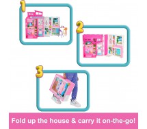 BARBIE LOFT HOUSE HOLYDAY ROOMS With DOLL and All Furnitures Original Mattel HRJ77