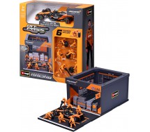 McLAREN PITSTOP F1 Diorama Auto MCL38 MIAMI GP2024 DieCast 1/43 NORRIS Bburago