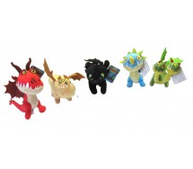 DRAGON TRAINER Mondo Nascosto 3 diversi Peluche 20cm How To Train Your Dragon ORIGINALE Dreamworks