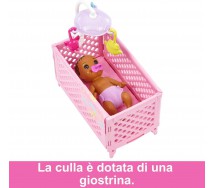 BARBIE SKIPPER Playset BABYSITTER and Baby Doll ORIGINAL Mattel HJY34