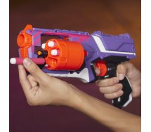 NERF N-STRIKE STRONGARM BLASTER Viola 6 Dardi ELITE Hasbro E5751 BROWN BOX