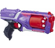 NERF N-STRIKE STRONGARM BLASTER Viola 6 Dardi ELITE Hasbro E5751 BROWN BOX