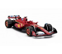 FERRARI LECLERC Formula 1 SF-24 WINNER MONACO Car Model 2024 DieCast 1/43 Helmet 16 Bburago