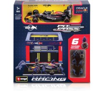 Red Bull RB20 PITSTOP F1 Diorama VERSTAPPEN 1 2024 DieCast Car Model F1 1/43 14cm DieCast Bburago 18-38453