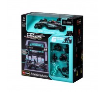 Mercedes AMG PITSTOP Hamilton 44 W15 E 2024 DieCast Car Model F1 1/43 14cm DieCast Bburago 18-38452