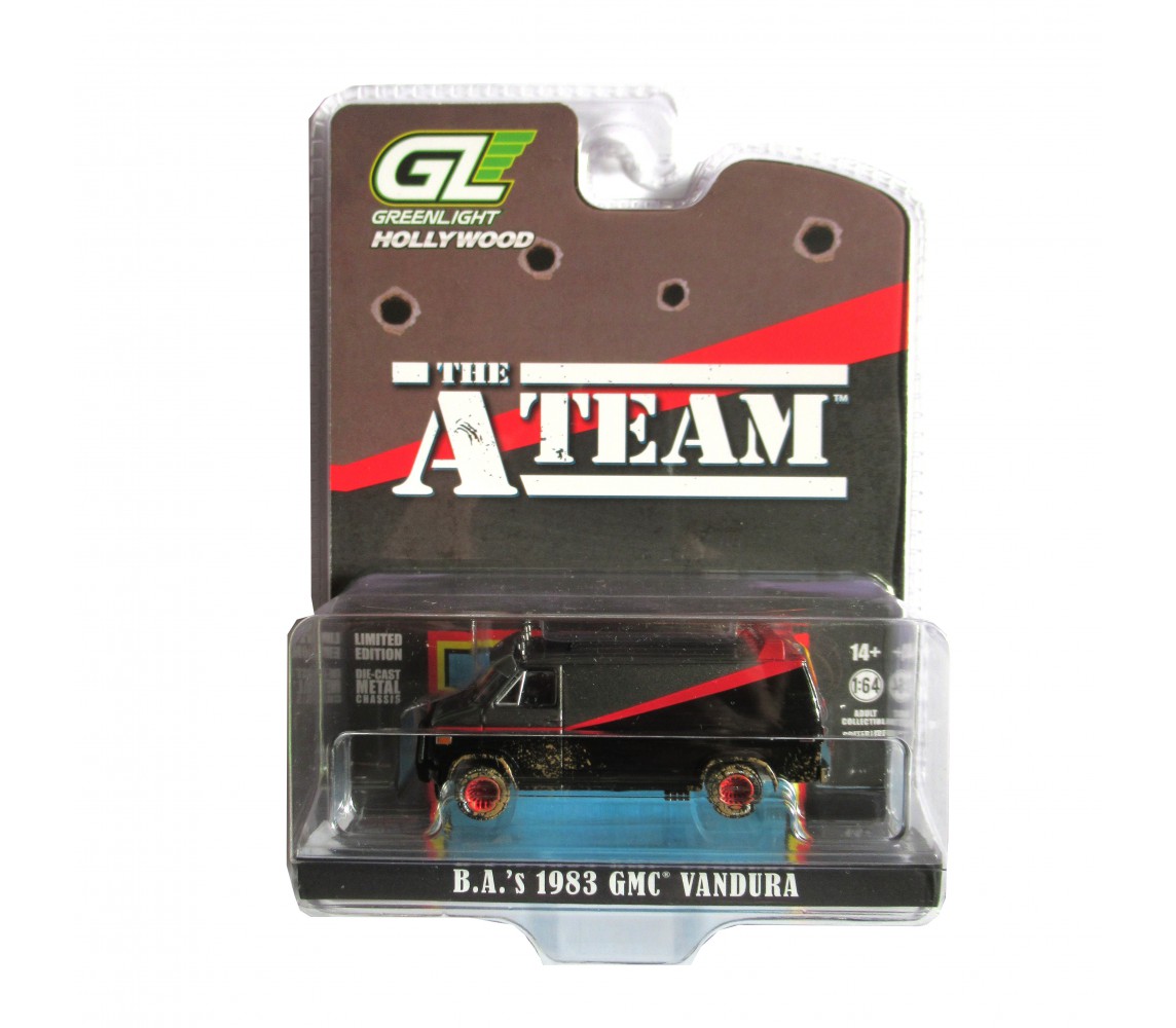A-TEAM Modello Furgone GMC VANDURA Versione SPORCA 1/64  Greenlight
