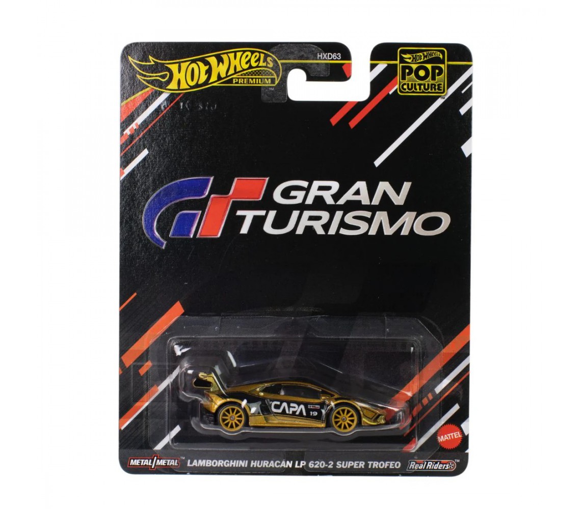 GRAN TURISMO Modello Auto LAMBORGHINI HURACAN LP 620-2 Hot Wheels 7cm JBL75