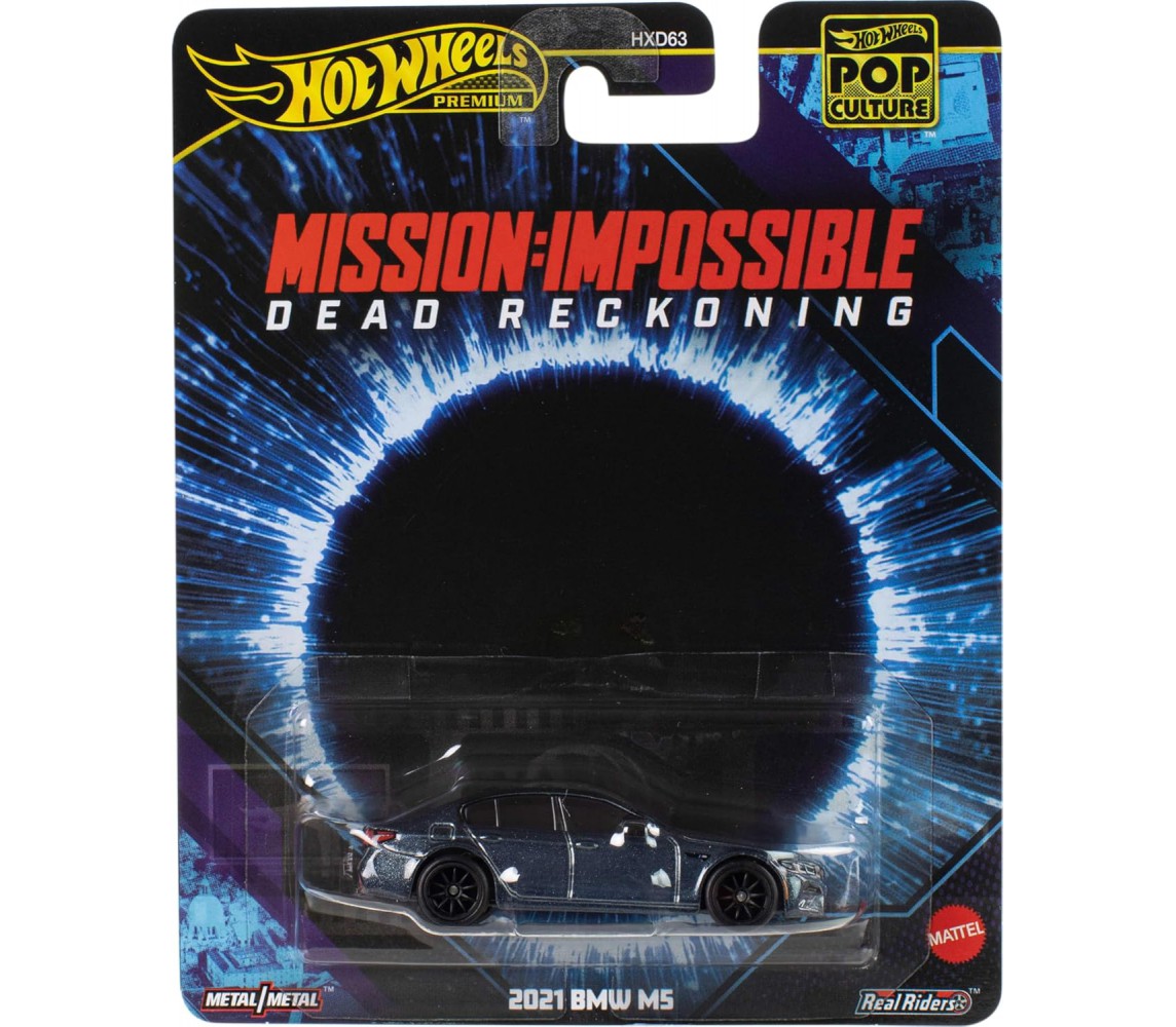 MISSION IMPOSSIBLE Modello Auto 2021 BMW M5 Hot Wheels POP CULTURE 7cm JBL58