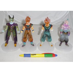 SET 4 Figure DRAGONBALL Z 11cm GOKU VEGETTO CELL MAJIN BU Statuetta