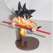 DRAGONBALL Z GT Figura Statua 12cm GOKU JUNIOR Bambino con BASTONE