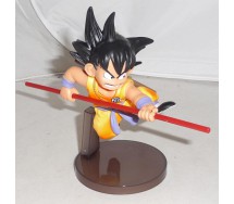 DRAGONBALL Z GT Figura Statua 12cm GOKU JUNIOR Bambino con BASTONE