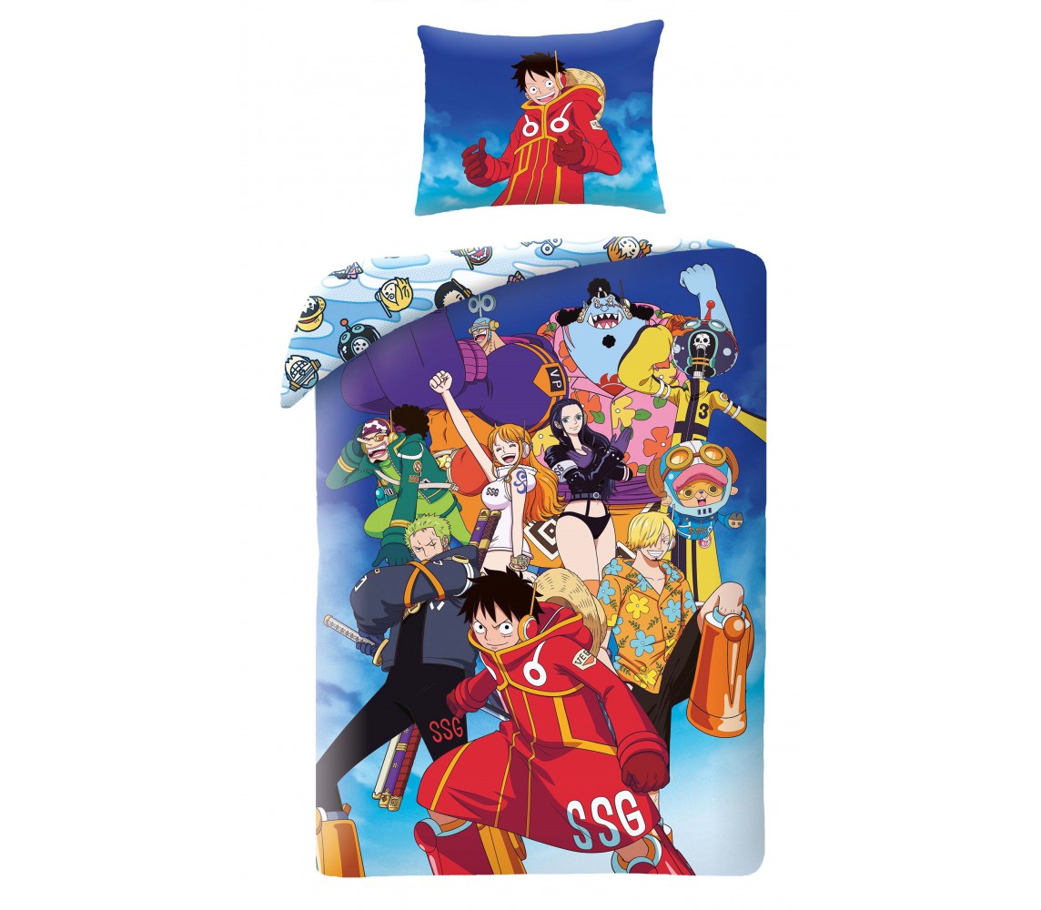 ONE PIECE Single Bed Set MONKEY D. LUFFY SSG EGGHEAD MICROFIBER Original DUVET COVER OP-2680BL