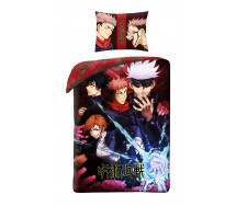 JUJUTSU KAISEN Sorcery Fight SINGLE BED SET  DUVET COVER 140x200cm Polyester Halantex JJK-8294BL