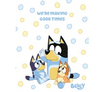 BLUEY GOOD TIMES BLANKET PLAID 150x120cm ORIGINAL BY-7777FB