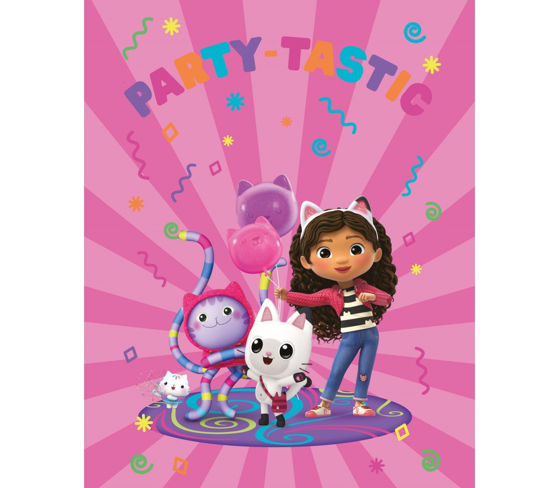 Gabby DOLLHOUSE Party-Tastic BLANKET PLAID 150x120cm ORIGINAL GAB-7845FB