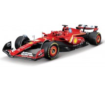 FERRARI SF-24 METAL KIT Formula 1 44 Pieces LECLERC 16 - Scale 1/24 23cm DieCast Bburago