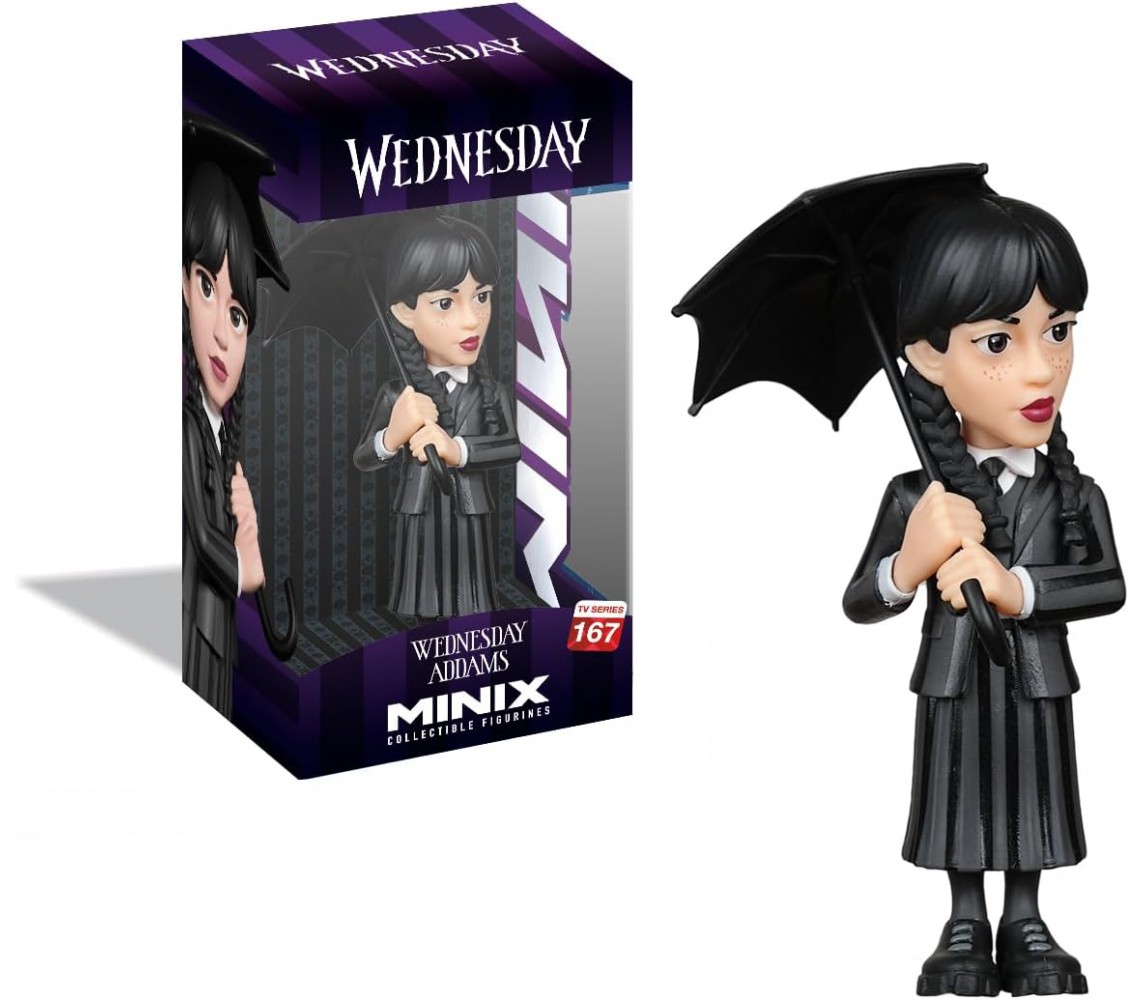 copy of MERCOLEDI Wednesday ADDAMS con MANO The Thing Figura Statuetta 11cm Originale Serie MINIX Tv 123
