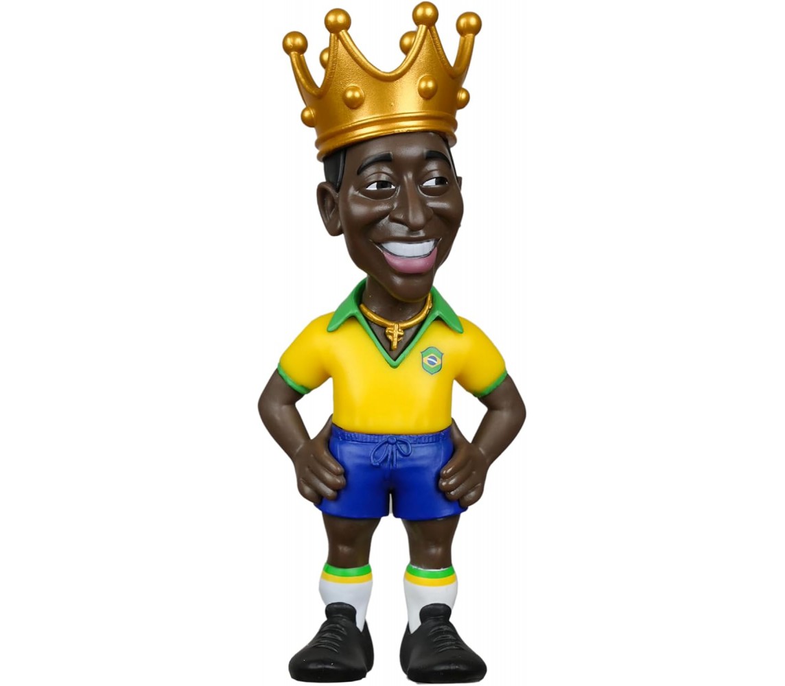 PELE o rei do futebol Brasil N 10 Figure Statue 11cm Original Serie MINIX Football Stars 110F
