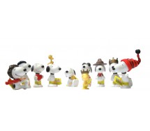 SNOOPY PEANUTS FIGURE Collezione 5cm Set Completo 10 PLASTOY Originali RARE
