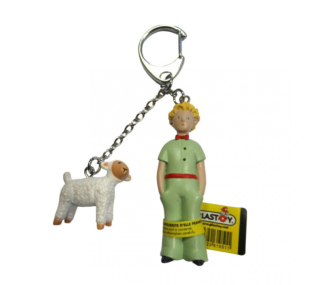 PETIT PRICE Piccolo Principe FIGURA Con PECORA 5cm PORTACHIAVI PLASTOY Originale