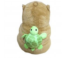 Capybara Capibara PLUSH 25cm with Turtle Backpack original BIMAR