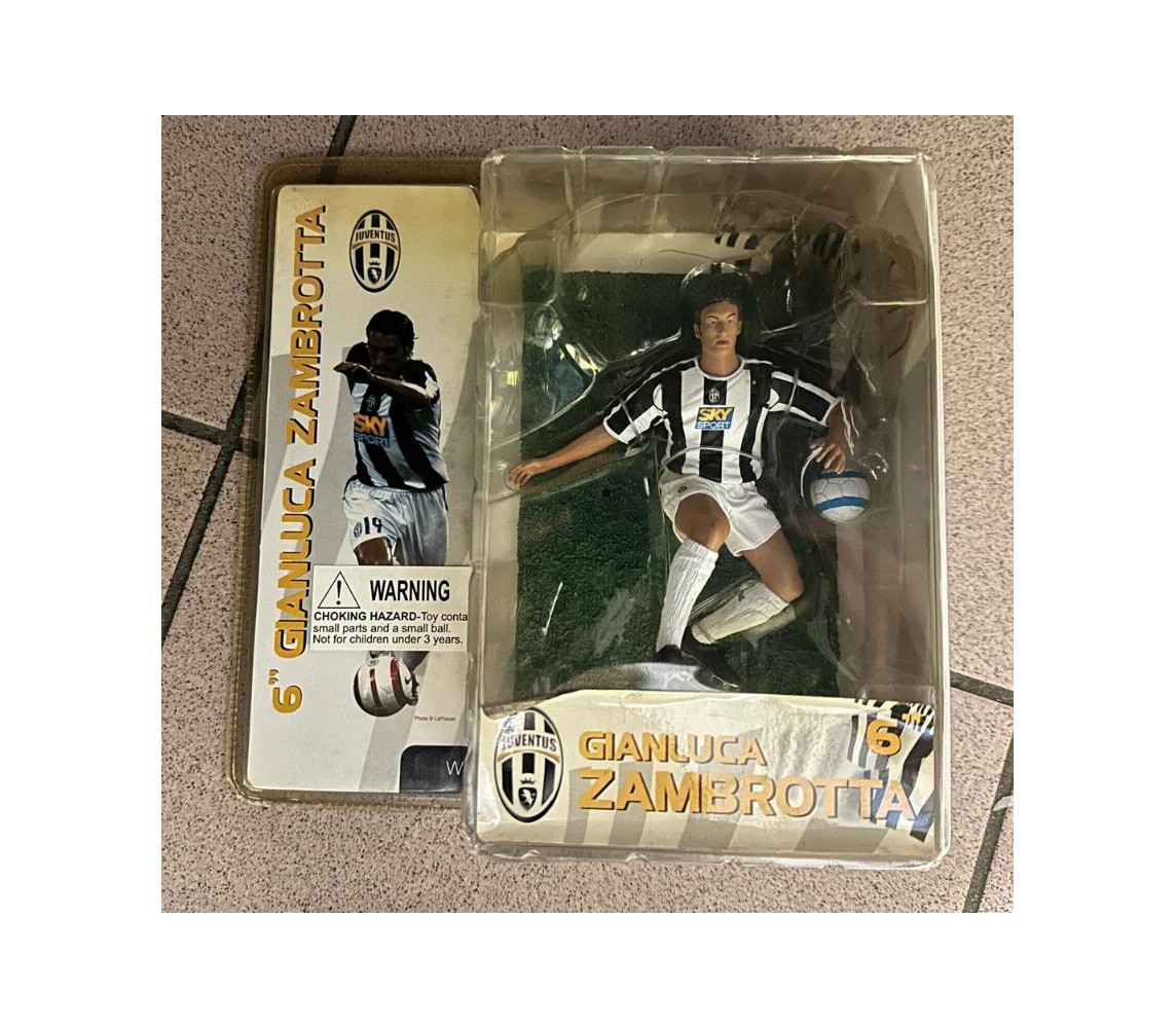 Figura Collezione GIANLUCA ZAMBROTTA 15cm JUVENTUS Calcio PLAYWELL