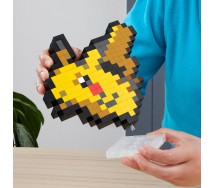 POKEMON PIKACHU Playset PIXEL ART Building Blocks 400 Pieces Mega Construx HTH74