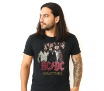 AC/DC Black T-shirt Original HIGHWAY TO HELL HARD ROCK MUSIC ACDC AC DC OFFICIAL Licensed