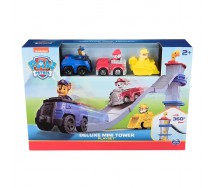 PAW PATROL Playset DELUXE MINI TOWER With 3 vehicles Spin Master