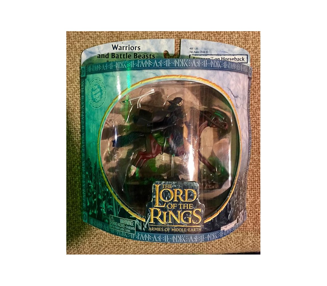 AOME LOTR Figura Collezione ARAGORN A CAVALLO HORSEBACK Rara Signore Anelli