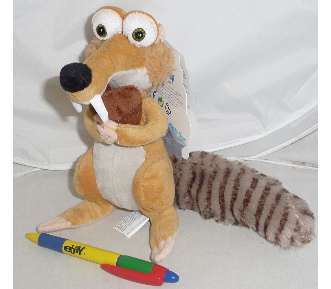 ICE AGE Plush Soft Toy SCRAT 18cm FIRST MOVIE so RARE Original OFFICIAL