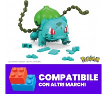 POKEMON BULBASAUR Playset BUILD and SHOW Building Blocks 175 Pieces Mega Construx GVK83